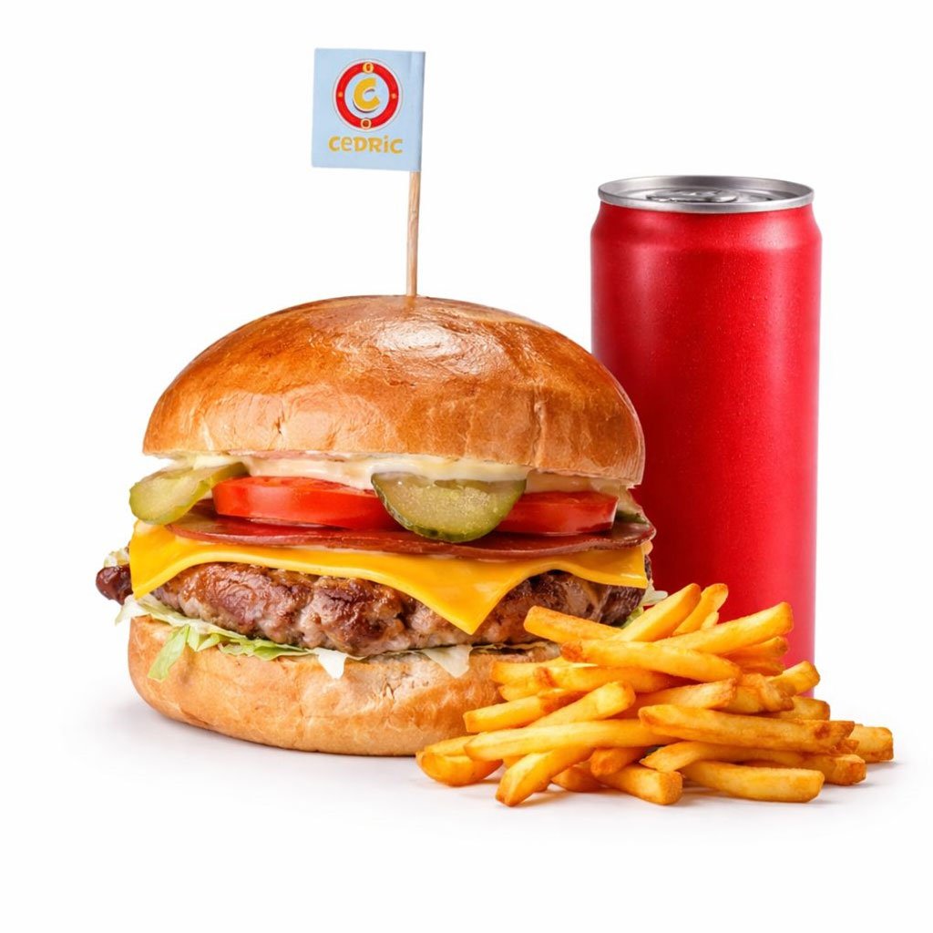 CHEESE BURGER MENÜ