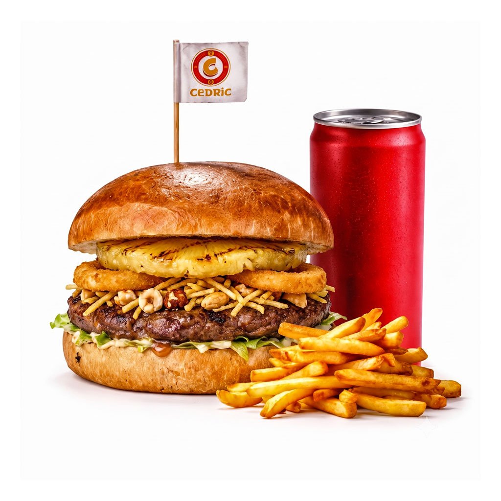 ATOM CEDRIC BURGER MENÜ